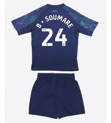 Leicester City Boubakary Soumare #24 Replica Away Stadium Kit for Kids 2025-26 Short Sleeve (+ pants)